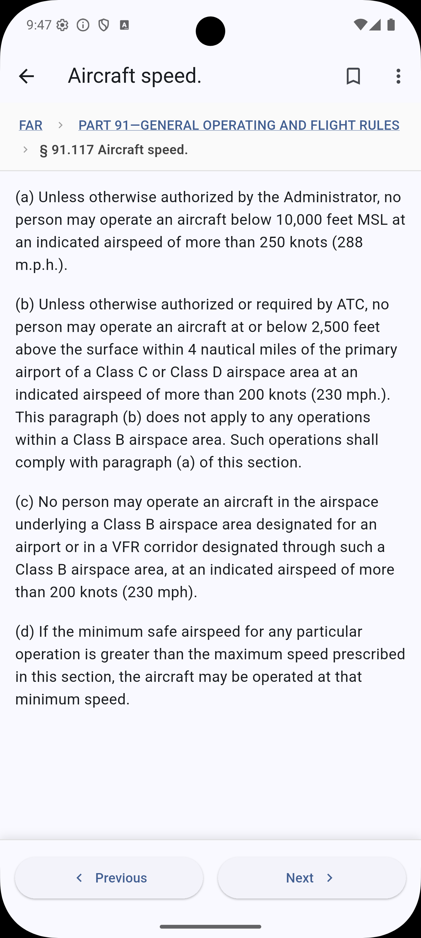 Reading FAR regulations